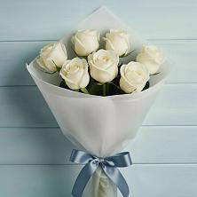 Букет 7 Белых роз Эдлесс Лав в Кривянской