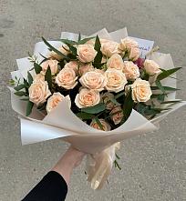 Букет Кремовые розы Латте в Кривянской