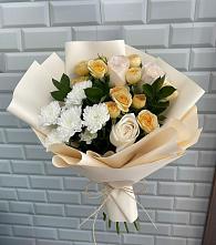 Букет цветов из:  Розы и Хризантемы #REPLACE_PRED# Кривянской