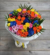 Букет цветов из:  Розы и Хризантемы в Кривянской