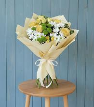 Букет цветов из:  Хризантемы и Розы #REPLACE_PRED# Кривянской