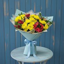 Букет цветов из:  Альстромерии и Хризантемы #REPLACE_PRED# Кривянской