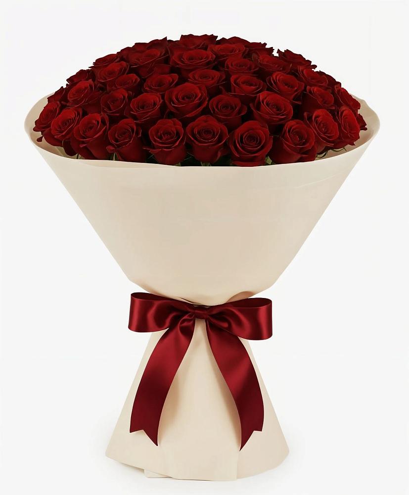 Букет 101 Бордовая роза Блэк Бакарра в Кривянской